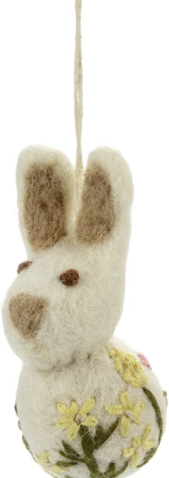 Anhänger Osterhase Filz bestickt