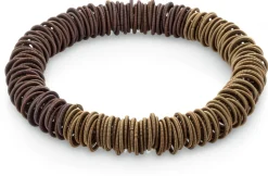 Armband Edelstahlfedern, Kupfer-Gold