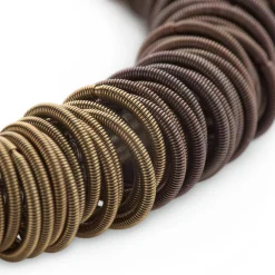 Armband Edelstahlfedern, Kupfer-Gold