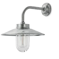 Außenwandleuchte Gusseisen und Stahl rechtwinklig