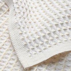 Badematte Waffelpiqué Halbleinen