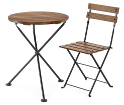 Balkonklapptisch Holzauflage