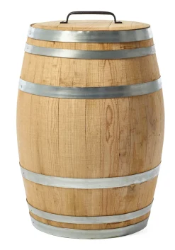 Balkon-Regenfass Kastanienholz