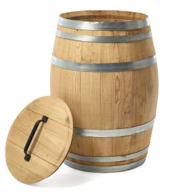 Balkon-Regenfass Kastanienholz