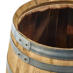 Balkon-Regenfass Kastanienholz