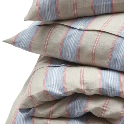 Bettbezug Leinen gestreift