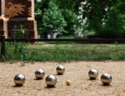 Bouletasche Leder für 3 Kugeln