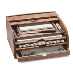 Brief- und Dokumentenablage Nussbaumholz