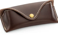 Brillenetui Rindleder, dunkelbraun