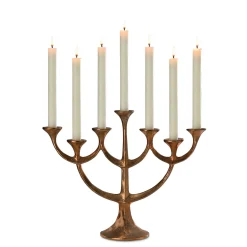 Bronzeleuchter 7-flammig
