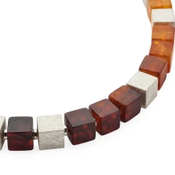 Collier Bernsteinwürfel