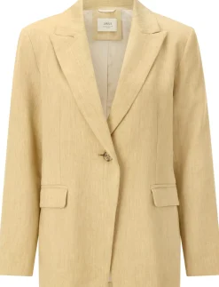 Damenblazer Leinenmix