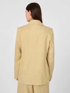 Damenblazer Leinenmix