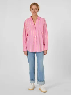 Damenbluse gestreift