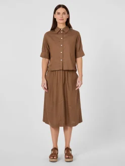 Damenbluse Lyocell-Baumwolle