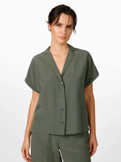 Damenbluse Reverskragen