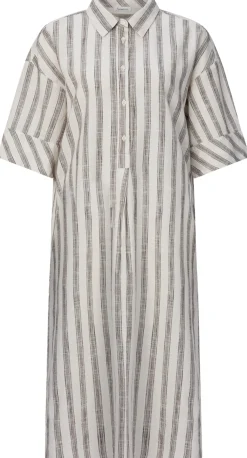 Damen-Blusenkleid gestreift