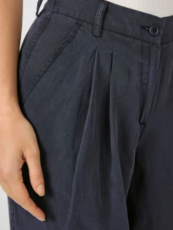 Damen-Bundfaltenhose Lyocell