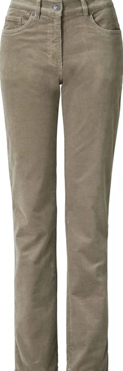 Damen-Cordhose schmales Bein