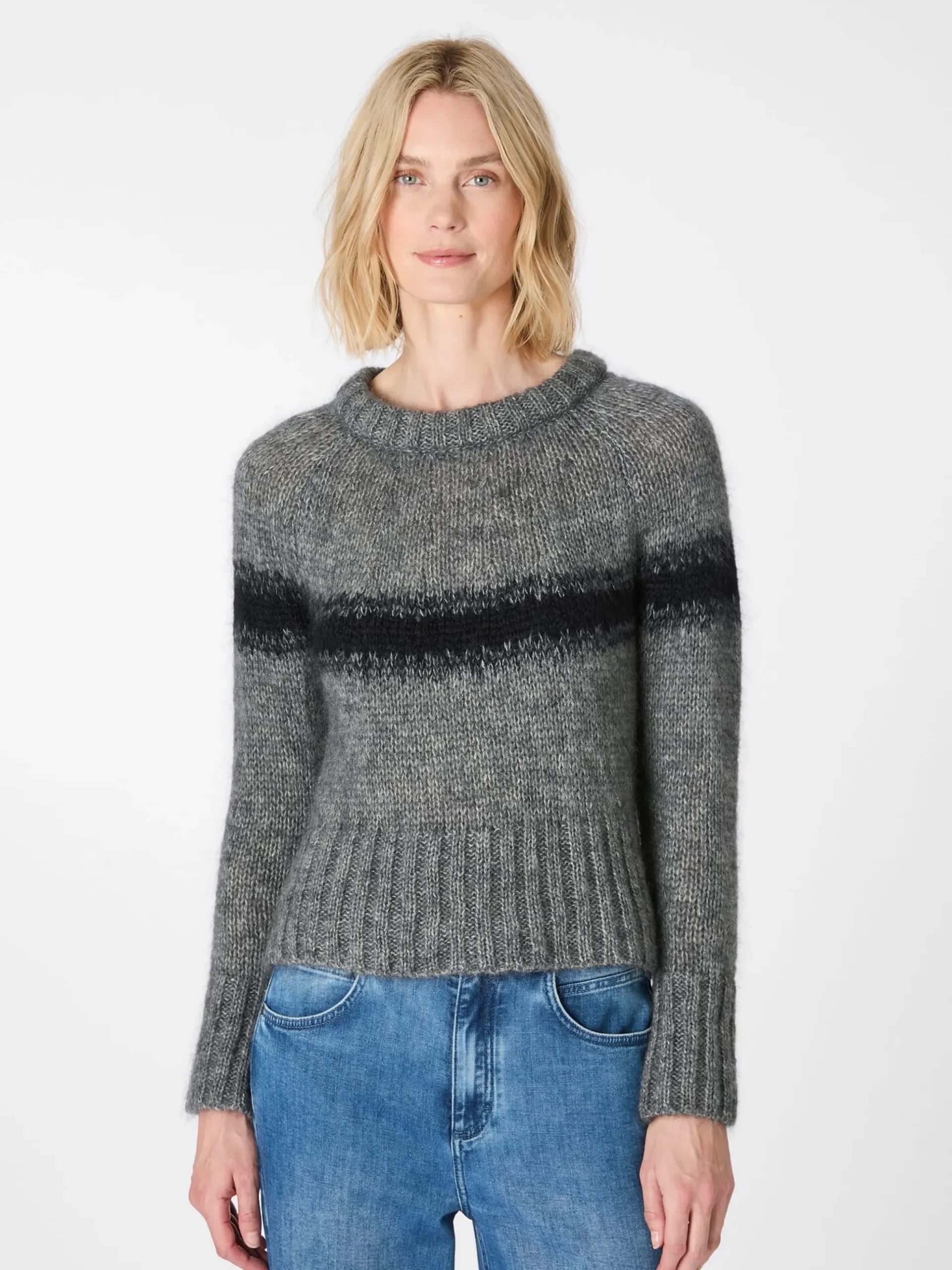 Damen-Jacquardpullover