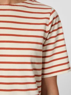 Damen-Jerseykleid gestreift