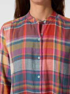 Damenkleid lang kariert