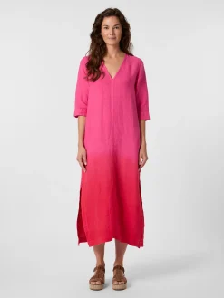 Damenkleid Leinen Batik