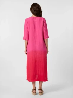 Damenkleid Leinen Batik