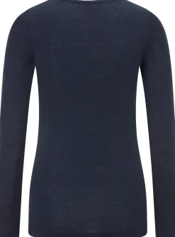 Damen-Langarmshirt Wolle-Seide