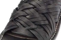 Damen-Ledersandale geflochten