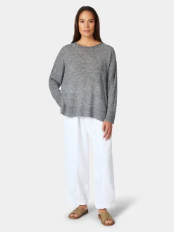 Damen-Leinenpullover