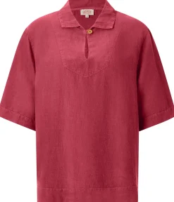 Damen-Leinenschlupfbluse