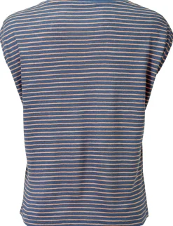 Damen-Leinenshirt gestreift