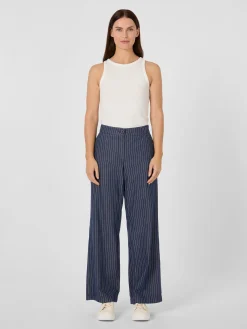 Damen-Marlenehose Nadelstreifen