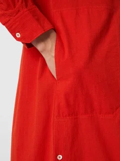 Damen-Midikleid Knopfleiste