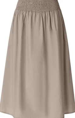 Damen-Midirock breiter Bund, Sand