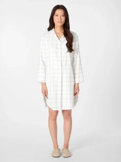 Damen-Nachthemd Flanell kariert
