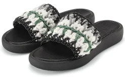 Damenpantolette Häkelschaft