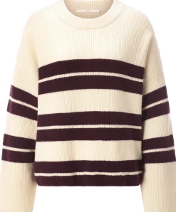 Damen-Pullover gestreift
