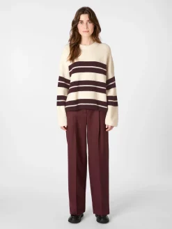 Damen-Pullover gestreift