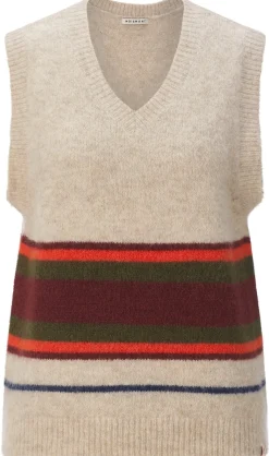 Damen-Pullunder gestreift