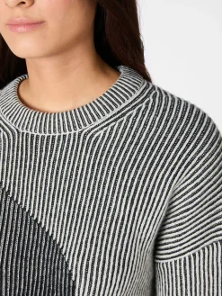 Damen-Rippenpullover