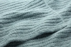 Damen-Rippenstrickschal, Petrol