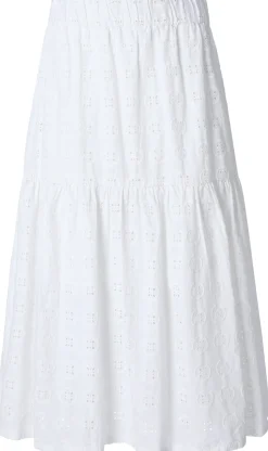 Damenrock Lochstickerei