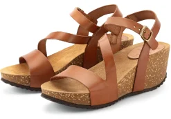 Damensandale Keilabsatz