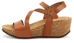 Damensandale Keilabsatz