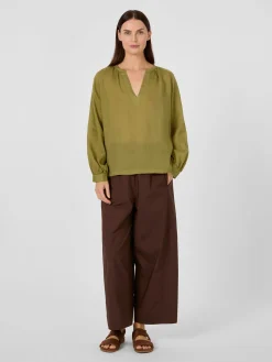 Damen-Schlupfbluse Ramie