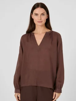 Damen-Schlupfbluse Ramie