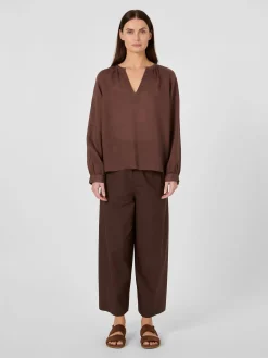 Damen-Schlupfbluse Ramie