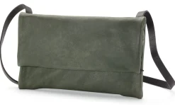 Damen-Schultertasche Clutch, Grün